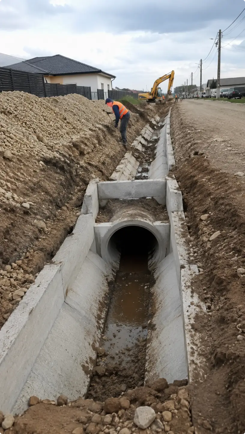 Rețele pluviale și șanțuri